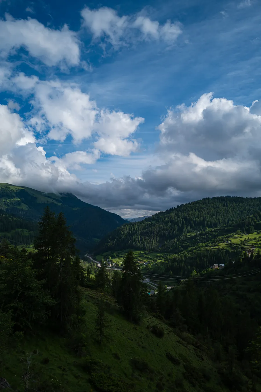 Road through the mountains on the drive up from Nice, Alpes-Maritimes, Leica Q2