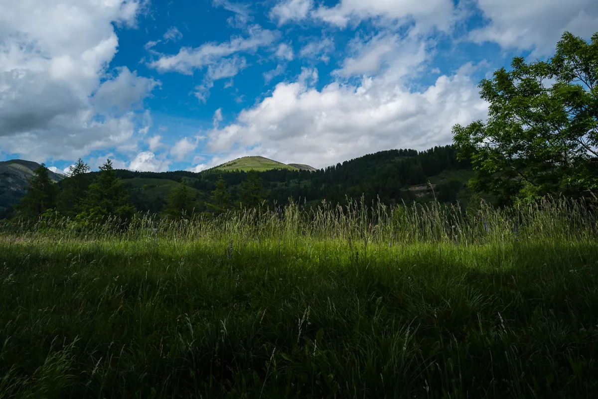 Panoramic view across the Tinée valley from Beuil, Alpes-Maritimes, Leica Q2