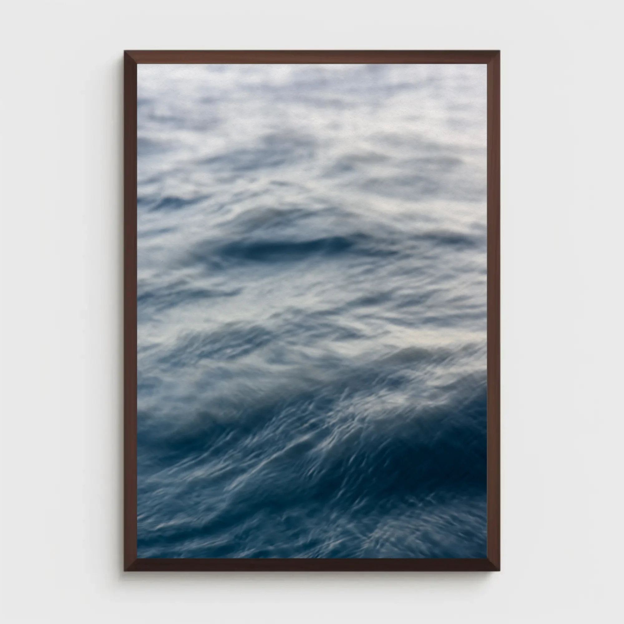Adrift I, an abstract and long exposure fine art photography print from Corfu, Greece in white and blue tones by Markus H. Green.