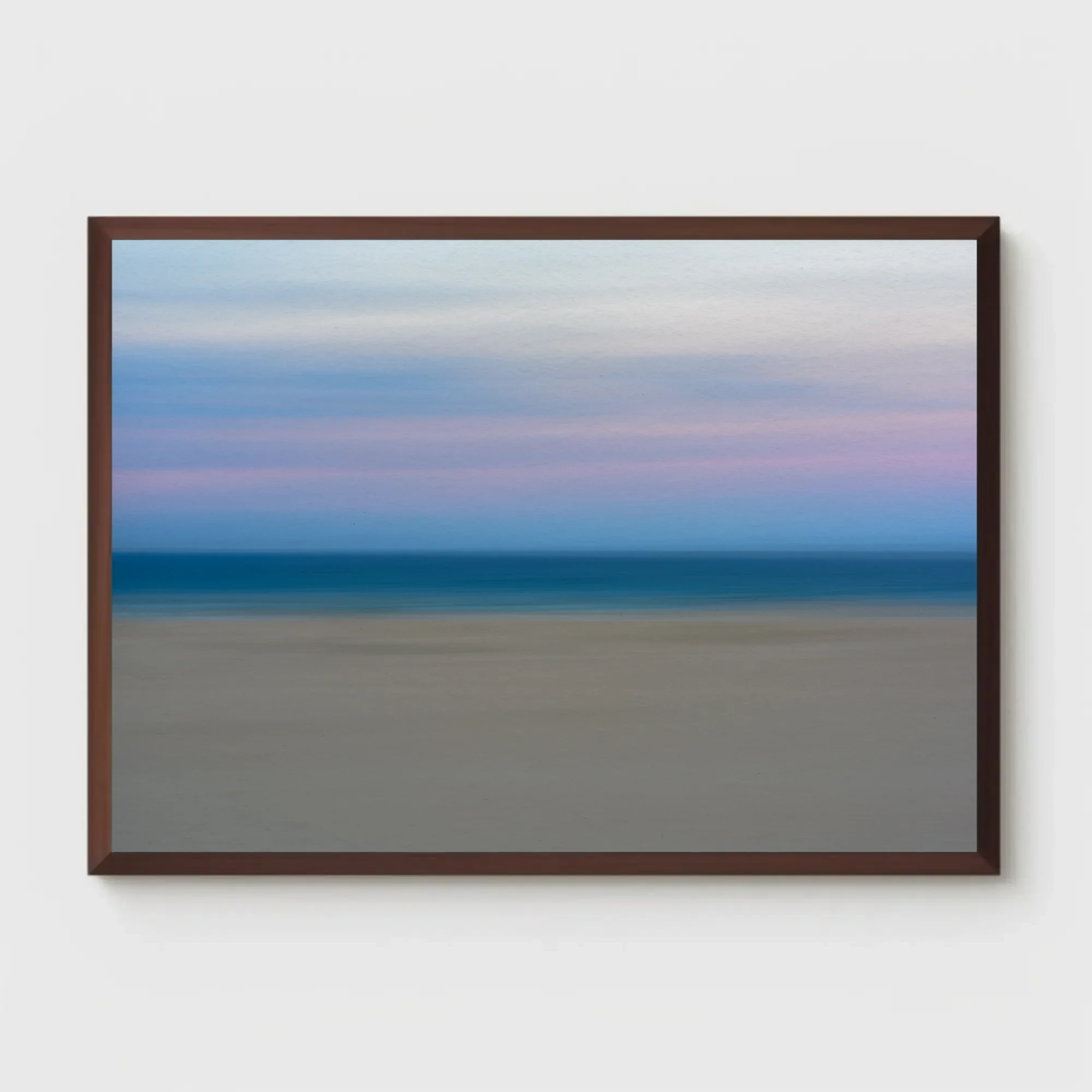 Raya, related abstract and painterly fine art photography print from Fuerteventura, Spain in beige, blue, and red tones.