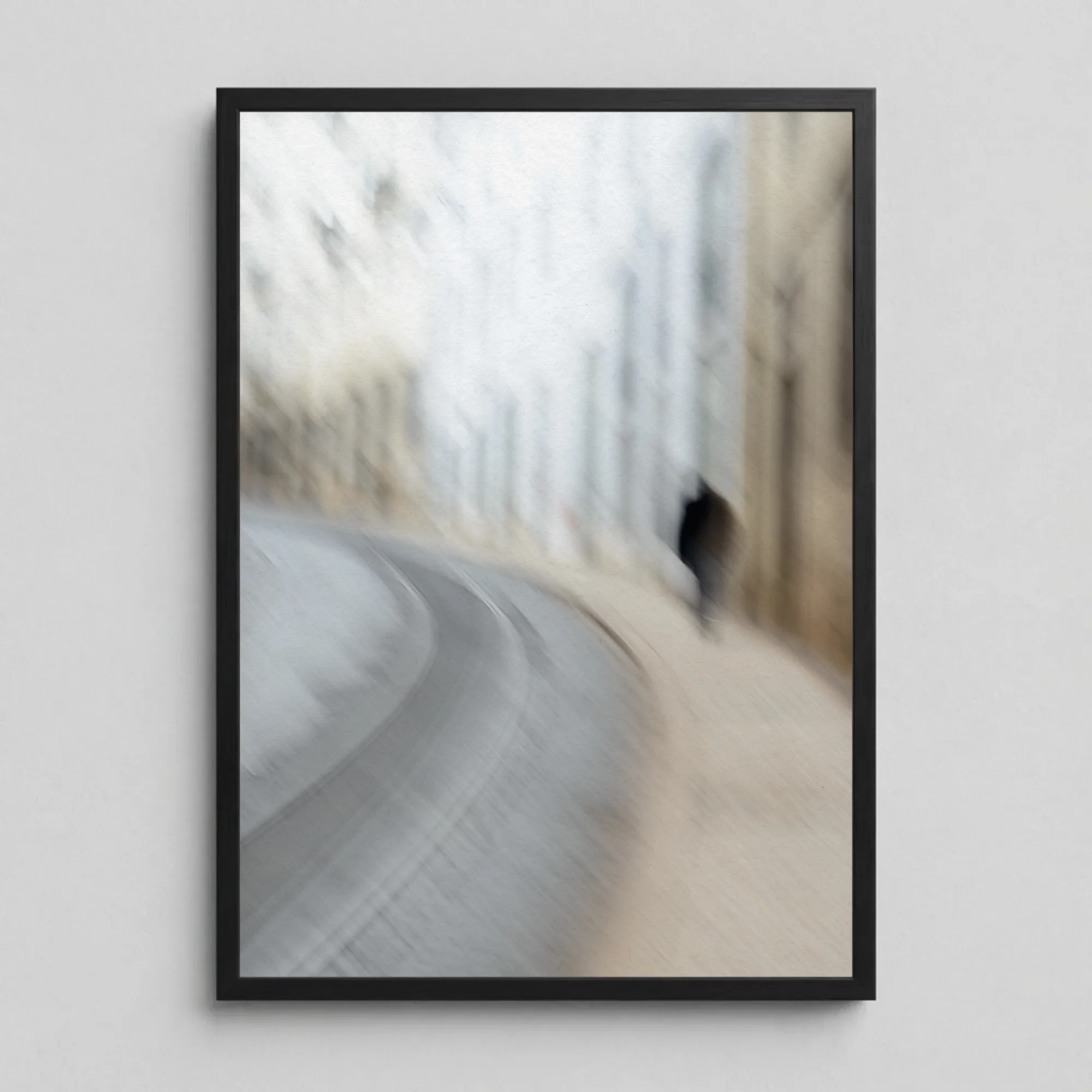 Figura, Lisbon — abstract, painterly fine art print in black and white — Markus H. Green